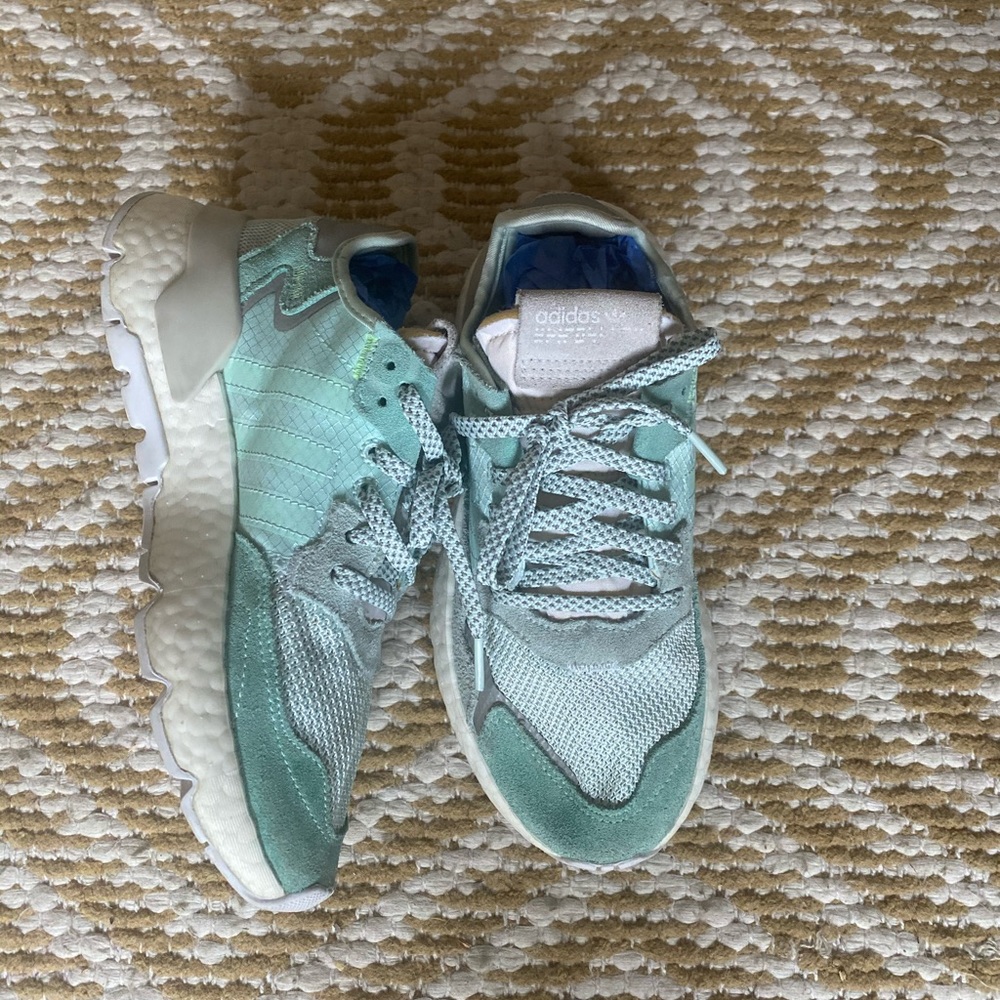 Adidas light blue adidas sneakers | size 6